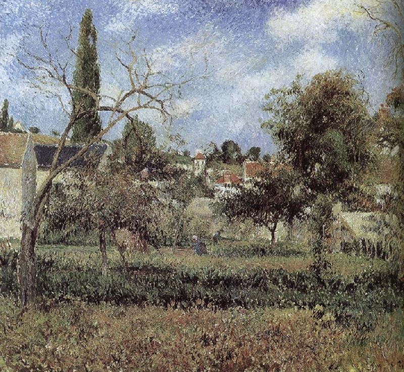 Camille Pissarro garden Norge oil painting art